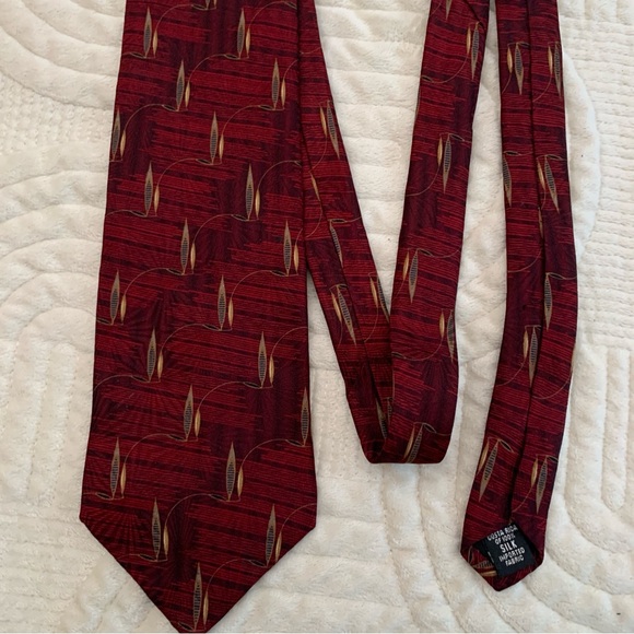 Bill Blass Black Label Red Silk Tie - Picture 1 of 13